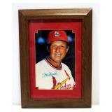 Stan Musial St. Louis Cardinals Autographed Photo In Frame