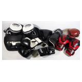 Boxing Gear And Supplies, Includes Gloves, Mitts, Guards, Helmet, And More, In Carry Bags