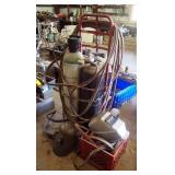 Acetylene Oxygen Welding Setup, Gauges, Hoses, Torch, Helmets
