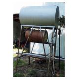 Gravity Fed Fuel Tanks, Qty 2, On Stand Includes Hoses And Nozzles
