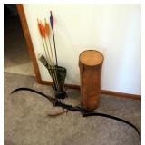 Mountaineer Hand Crafted 60" Recurve Bow, 51lb, Includes Vintage Leather Bow Case, And Kolpin Quiver