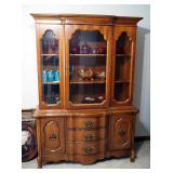 Style House Exclusive China Cabinet, Three Drawers And Two Cupboards, 70" x 50" x 18"