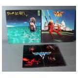 Van Halen, David Lee Roth, And Sammy Hagar Vinyl LPs, Qty 3