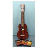 Johnson Traditional Ukulele UK-120 With Ghs Ukulele Strings, 3 Total Packs