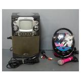 GPX Karaoke CD+G Party Machine With Built-In Monitor, And Monster High Disco Party CDG Karaoke Machi