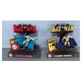 DC Comics Bob Kane Classic Batman No.1 And No.4 Diorama, Total Qty 2, Each Approx 8.5" High (To Top 