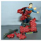 1965/66 Aurora Plastics Super Hero Kits, All Completed And Painted, Includes Batman, Robin And Super