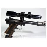 Ruger Mark II Target .22 LR Pistol SN# 210-97266, Tasco 2x20 Scope, Extra Grips, 3 Total Mags, In Bo