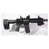 American Tactical Imports Omni Hybrid Aris/ M4 5.56 Cal Pistol SN# AN015790, Flash Can Muzzle Brake/