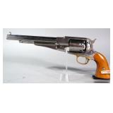 F. Llipietta .44 Cal 6-Shot Black Powder Revolver SN# 122337, With 4 Extra Cylinders And Leather Hol