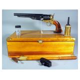 CVA 1860 Army .44 Cal 6-Shot Black Powder Revolver SN# E25234, Nautical Scene On Cylinder, Replica, 