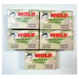 Wolf 7.62x54R Ammo, Approx 100 Rds