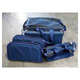 Multi-Section Firearm Travel Bag With 2 Insert Cases, Tool Bag, And Padded Outer Compartment