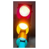 Vintage Traffic Stop Light, Converted To Light With Plug, Powers On