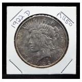 1922 D Peace Dollar