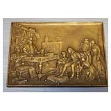 Brass High Relief Double Sided Medallions, Various Images, Approx Qty 6