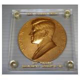 Brass High Relief Double Sided Medallions, Various Images, Approx Qty 14