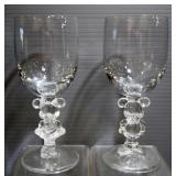 Disney Glasses, Includes McDonalds Collectors Cups And Mickey Mouse Stemmed Glasses, Total Qty 6