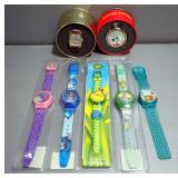 Disney Character Watches, Qty 7, Includes Mowgli & Baloo, Heimlich, Aurora and More