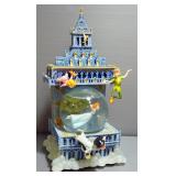 Disney Peter Pan & Tinker Bell Over London Musical Snow Globe, In Box, Includes Batteries