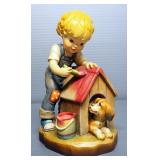 Anri "New Home" Wood Figurine Designed By Sarah Kay, 6.5" High, Numbered 166/2000