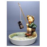 Goebel Hummel Fishing And Hunting Children Figurines, Qty 3, Range 5.5"-6" High