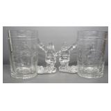 Coca Cola 4 Piece Mug Set With 3 Dimensional Santa Claus Handles, 20-3/4 oz Mugs, In Box