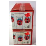 Coca Cola 8 Piece Beverage Sets, Qty 2, 16 oz Glasses, Always Coca Cola Design, In Boxes