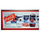 Coca Cola 8 Piece Beverage Sets, Qty 2, 16 oz Glasses, Polar Bear Designs, In Boxes
