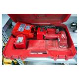 Milwaukee Power-Plus Cordless Drill Including Charger, Batteries And Carrying Case