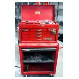 Waterloo 6 Drawer Tool Box On Craftsman Rolling Base, 43" x 26.5" x 18", Contents Includ Drivers, So