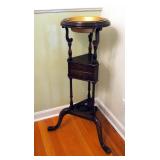 Antique Solid Wood, Wig Stand, 33" Tall