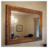 Framed Beveled Glass Wall Mirror, 40" x 49"