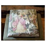 Upohlstered Foot Stools, Qty 2