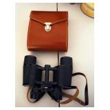 Heine & Co 7x35 Ranger Binoculars Wih Leather Carrying Case