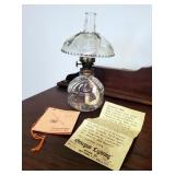 Georgian Lighting Studios Glass Sparking Oil Lamp, 7.5" Tall