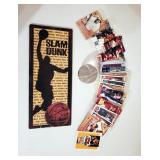 Tops Baseball Trading Cards, Presidential Club Collecter Cards, Metal Slam Dunk Wall Dï¿½cor, And Gl