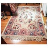 Antique Woven Wool Rug, 65" x 105"