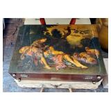 Wood Box Purses, Qty 5, Wicker Artist Lap Tray, And Vanity Box