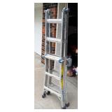 Werner Aluminum Convertible Ladder, Model MT-13, 300 Lb Capacity