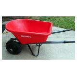 Craftsman 2 Wheeled Wheel Barrow With Air Tires, 6 Cuft Capacity