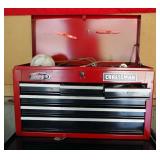 Craftsman 6 Drawer Top Box, 15" x 26" x 12", Contents Include Brake Bleed System, Wrenches, Flash Li