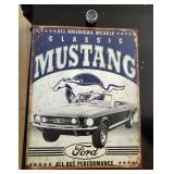 Ford Wall Decor, Qty 2, White Board And Route 66 License Plate Cover