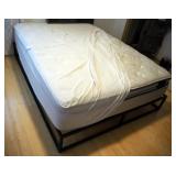 Donovan Mattress, 78" x 58" x 14" And Metal Frame, 10" Tall Modern Design