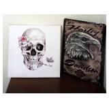 Framed Under glass Salt Flats Scene, 19