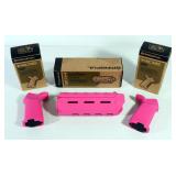 Magpul MAG415-PNK Grips (Qty 2) And Magpul MAG44-PNK Handguard