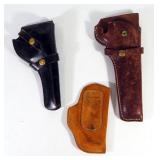 Leather Revolver Holsters, Includes Vega And Blacksheep, Qty 3