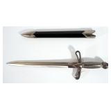 Defender Fixed Blade Dagger, 9.5" Blade, With Scabbard