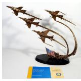 Franklin Mint Flight Of Remembrance Bronze Sculpture With COA