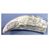 Replica Scrimshaw Whale Tooth Of Fogos Island